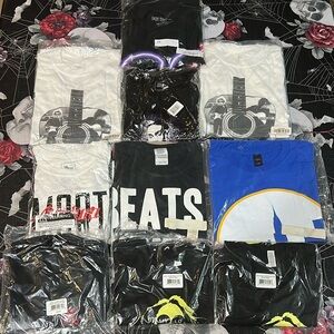 NWT 10 LOT ARTIST MUSICIAN TEES TOUR MERCHANDISE OZUNA BOB DYLAN DON TOLIVER ETC